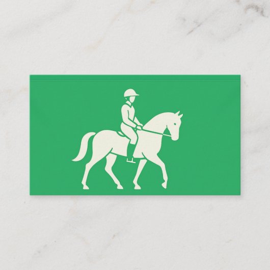 Clover Green Horse Equine Contact Card 名刺 (正面)