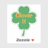 Clover It 4-Leaf Clover St Patrick's Day シール (シート)