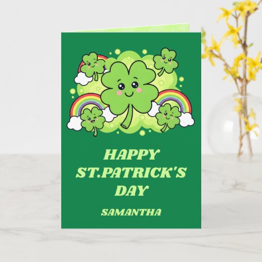 Clover Joy St. Patrick’s Day Card カード (黄色い花)