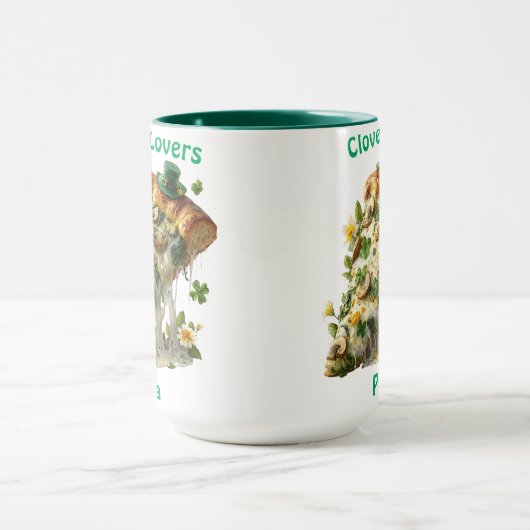 Clover Lovers Pizza St. Patrick’s Day マグカップ (中央)