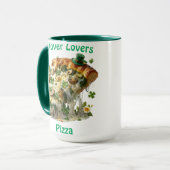 Clover Lovers Pizza St. Patrick’s Day マグカップ (正面左)