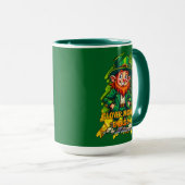 Clover Money Energy – Lucky Leprechaun - caneca マグカップ (正面右)
