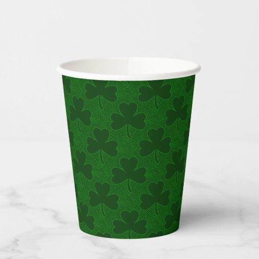 Clover Pattern Paper Cup 紙コップ (左)