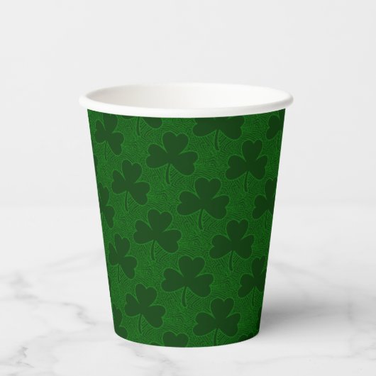 Clover Pattern Paper Cup 紙コップ (正面)