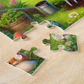 Clover Pixie Puzzle, Fairy Leprechaun St Patrick's ジグソーパズル (側面)