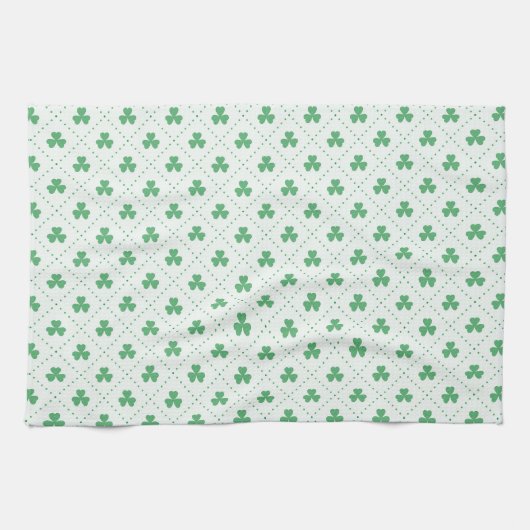 Clover Print Towel for Stylish Kitchen Decor キッチンタオル (横)