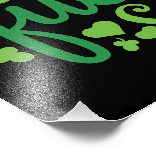 clover queen - St. Patrick's Day フォトプリント (角)