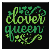 clover queen - St. Patrick's Day フォトプリント (正面)