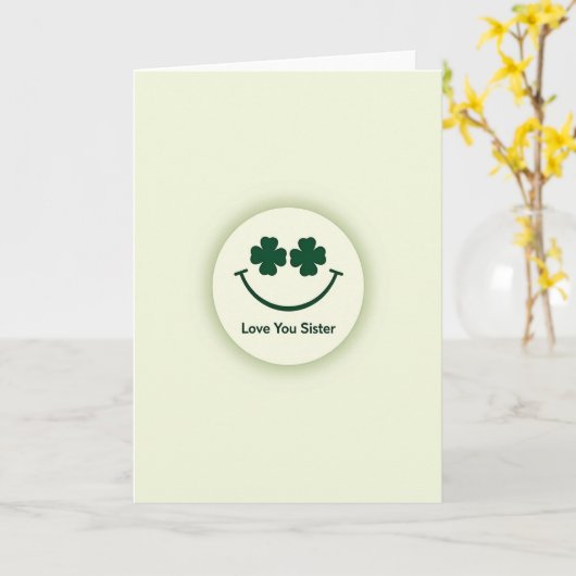 Clover Smile Sister Love Card カード (黄色い花)