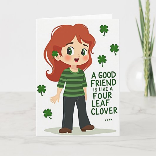Clover Stripes Friend Card カード (正面)