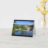 Cloverdaleの川公園の道からのロシアのな川 カード (黄色い花)