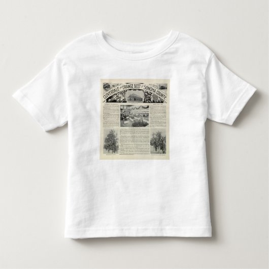 Cloverdale、カリフォルニア トドラーTシャツ (正面)