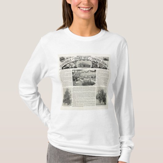 Cloverdale、カリフォルニア Tシャツ (正面)