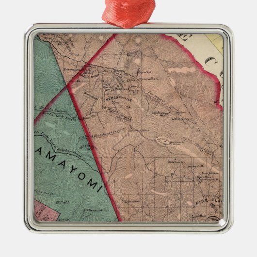 Cloverdale、ワシントン州、Mendocino メタルオーナメント (正面)