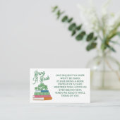 Clovers Book Stack Bring Books For Baby Shower エンクロージャーカード (スタンド正面)