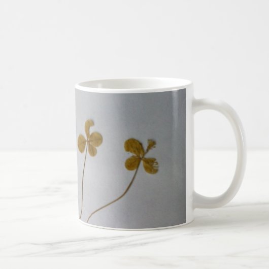 Clovers Glücksklee Vergänglichkeit Tasse コーヒーマグカップ (右)