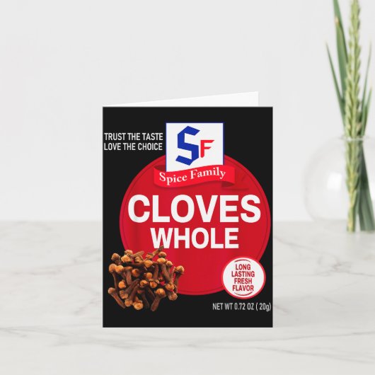 Cloves Whole Halloween Sce Costume Group Matching  カード (正面)