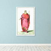 Clovis I (481-511)大連フランクの王 キャンバスプリント (インサイチュ (ウッドフロア))