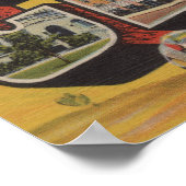 Clovis, New Mexico – 大きな文字のシーン ポスター (角)