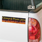Cloward及びPiven 2016年 バンパーステッカー (トラック上)