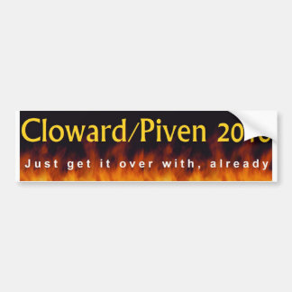 Cloward及びPiven 2016年 バンパーステッカー
