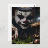 Clown at the Abandoned Circus ポストカード (正面/裏面)