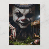 Clown at the Abandoned Circus ポストカード (正面)