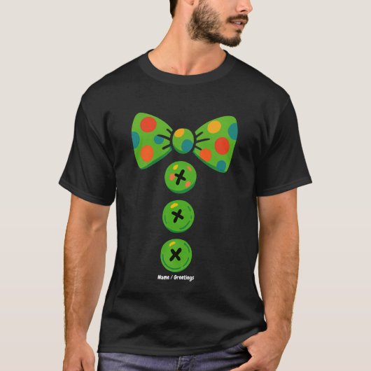 Clown Big Bow Tie Halloween Costume Design Funny Tシャツ (正面)