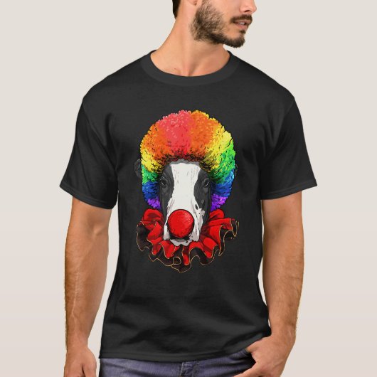 Clown Cow Carnival Circus Staff Farm Animal Cow  F Tシャツ (正面)