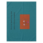 Clown-Faced Dog Cartoon Sketch テーブルクロス (正面)