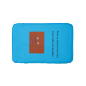 Clown-Faced Dog Cartoon Sketch バスマット (正面)