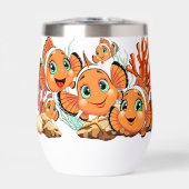 Clown fish Cartoon cute Family Underwater (正面)