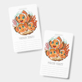 Clown fish Cartoon cute Family Underwater バッジ (正面&裏面)