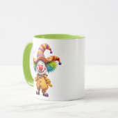 Clown joyeux avec chapeau coloré. マグカップ (正面左)