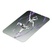 Clown Puppet Ballerina Purple Ribbon Fridge Magnet マグネット (左側)