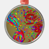 Clown Reindeer メタルオーナメント (正面)