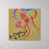 Clown Reindeer Canvas Print キャンバスプリント (正面)
