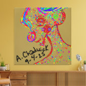 Clown Reindeer Canvas Print キャンバスプリント (インサイチュ (リビング))