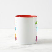 Clown rigolo avec chapeau rouge. マグカップ (中央)
