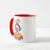 Clown rigolo avec chapeau rouge. マグカップ (正面左)
