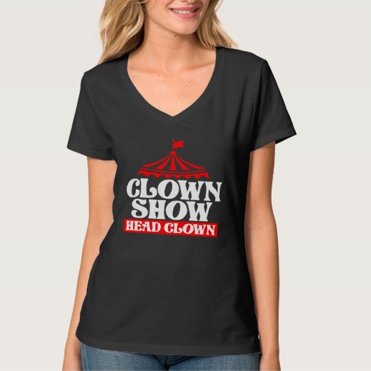 Clown Show Head Clown Tシャツ (正面)
