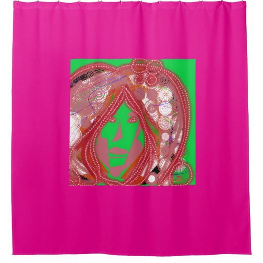 Clown Steampunk  シャワーカーテン (正面)