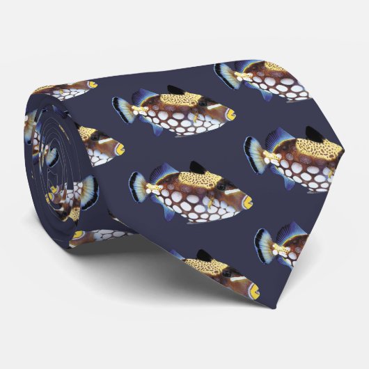 Clown triggerfish ネクタイ (ロール)