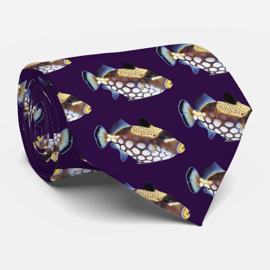 Clown triggerfish ネクタイ (ロール)
