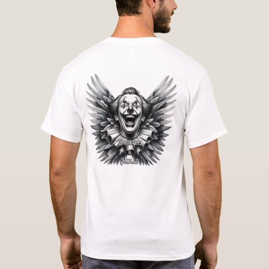 Clown & Wings Tシャツ (裏面)