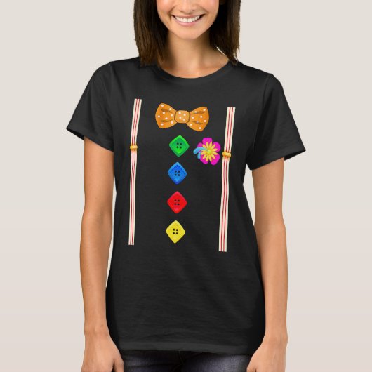 Clown with Bow Tie Group Costume  Carnival Tシャツ (正面)
