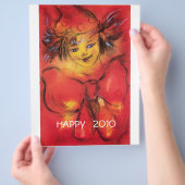 CLOWN WITH RED BOW / Happy New Year's Eve チラシ (手)