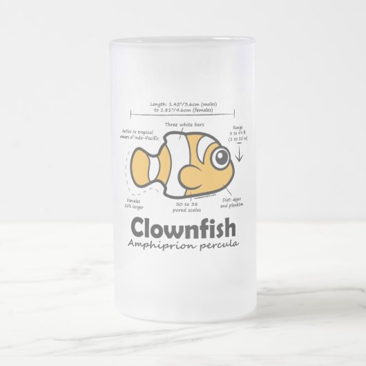 Clownfishの統計量 フロストグラスビールジョッキ (中央)