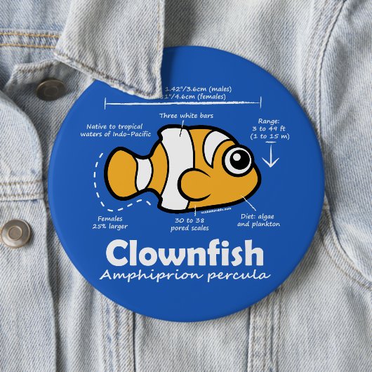 Clownfishの統計量 缶バッジ (インサイチュ)