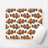 Clownfish Frenzy Mousemat (White) マウスパッド (マウス)